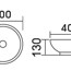 Round Top Counter Basin Matte White WB4030-MW